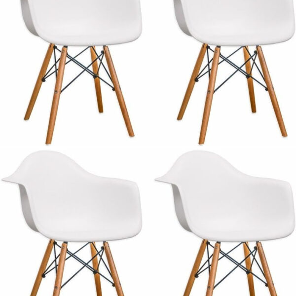 MODENA SET 4 STOLICE WHITE